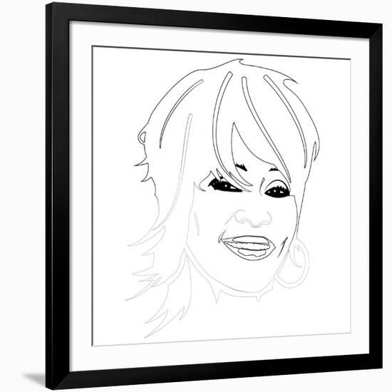 Whitney Houston-Logan Huxley-Framed Art Print