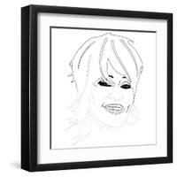 Whitney Houston-Logan Huxley-Framed Art Print