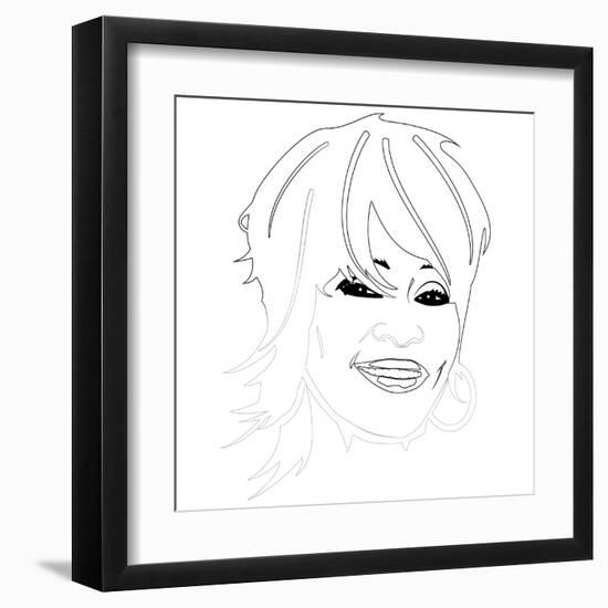 Whitney Houston-Logan Huxley-Framed Art Print