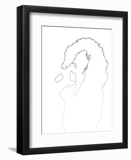 Whitney Houston-Logan Huxley-Framed Art Print