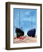 Whitstable Oystermen, 1948-Tristram Paul Hillier-Framed Giclee Print