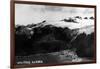 Whittier, Alaska - Aerial View of Town-Lantern Press-Framed Art Print