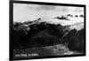 Whittier, Alaska - Aerial View of Town-Lantern Press-Framed Art Print