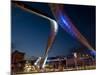 Whittle Arch and Statue at Night, Coventry, West Midlands, England, United Kingdom, Europe-Charles Bowman-Mounted Photographic Print