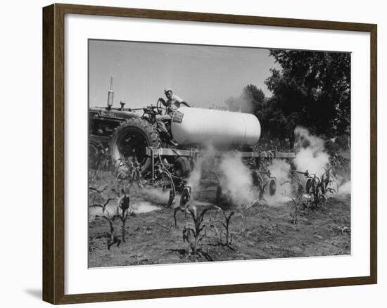 Whitwood Farm, Using of Anhydrous Ammonia Fertilizer-null-Framed Photographic Print