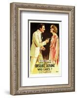 Who Cares? - 1919-null-Framed Giclee Print