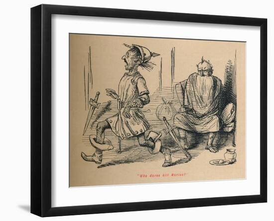 'Who dares kill Marius?', 1852-John Leech-Framed Giclee Print