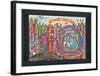 WHO HAS EATEN ALL MY WINDOWS , 1966-Friedensreich Hundertwasser-Framed Art Print