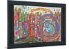 WHO HAS EATEN ALL MY WINDOWS , 1966-Friedensreich Hundertwasser-Mounted Art Print