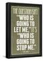 Who Is Going To Stop Me Ayn Rand-null-Framed Poster