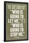 Who Is Going To Stop Me Ayn Rand-null-Framed Standard Poster