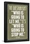 Who Is Going To Stop Me Ayn Rand-null-Framed Poster