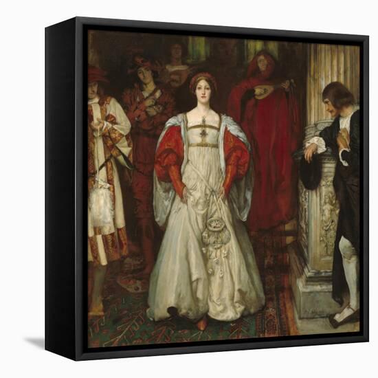 "Who Is Sylvia? What Is She, That All the Swains Commend Her?", c.1896-99-Edwin Austin Abbey-Framed Stretched Canvas