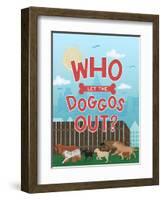 Who Let The Doggos Out-Ashley Santoro-Framed Giclee Print