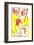 Who Me? Cartoon Kid-Found Image Press-Framed Photographic Print