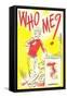 Who Me? Cartoon Kid-null-Framed Stretched Canvas