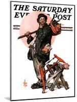 "Who, Me Work?," Saturday Evening Post Cover, January 23, 1926-Joseph Christian Leyendecker-Mounted Giclee Print