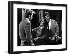 Who's Afraid Of Virginia Woolf?, George Segal, Elizabeth Taylor, Richard Burton, 1966-null-Framed Photo