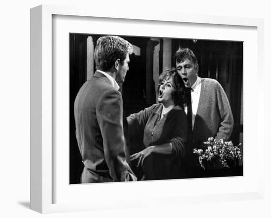 Who's Afraid Of Virginia Woolf?, George Segal, Elizabeth Taylor, Richard Burton, 1966-null-Framed Photo