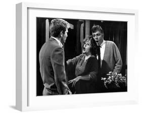 Who's Afraid Of Virginia Woolf?, George Segal, Elizabeth Taylor, Richard Burton, 1966-null-Framed Photo
