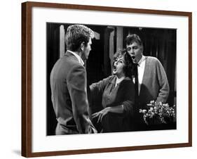 Who's Afraid Of Virginia Woolf?, George Segal, Elizabeth Taylor, Richard Burton, 1966-null-Framed Photo