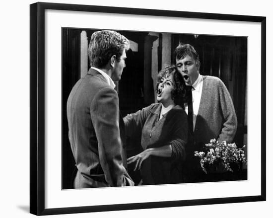 Who's Afraid Of Virginia Woolf?, George Segal, Elizabeth Taylor, Richard Burton, 1966-null-Framed Photo