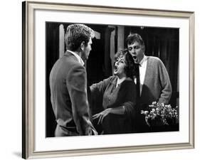 Who's Afraid Of Virginia Woolf?, George Segal, Elizabeth Taylor, Richard Burton, 1966-null-Framed Photo