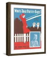 Who's That Pretty Baby Sheet Music-null-Framed Art Print