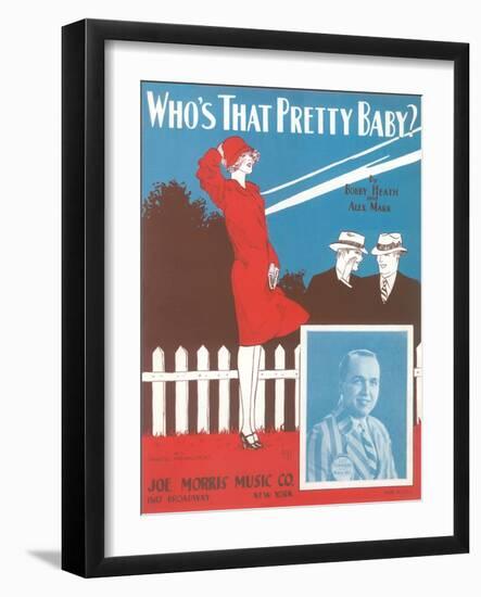 Who's That Pretty Baby Sheet Music-null-Framed Art Print
