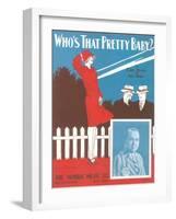 Who's That Pretty Baby Sheet Music-null-Framed Art Print