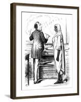 Who's to Pay?, 1878-Swain-Framed Giclee Print