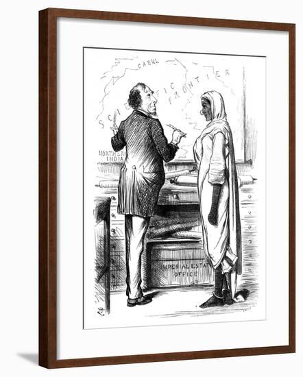 Who's to Pay?, 1878-Swain-Framed Giclee Print