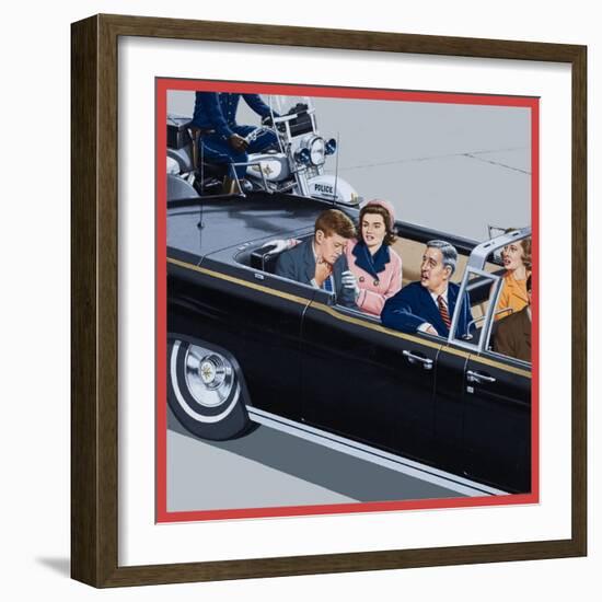 Who Shot the President?'-John Keay-Framed Giclee Print