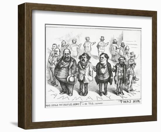 Who Stole the People's Money , from The New York Times, 1871-Thomas Nast-Framed Giclee Print