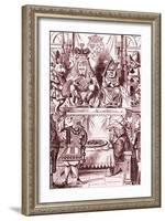 'Who stole the tarts?'-John Tenniel-Framed Giclee Print