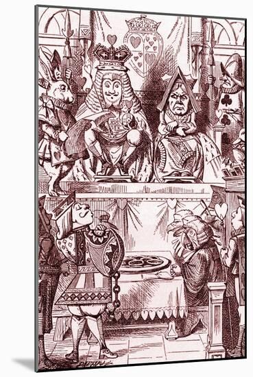 'Who stole the tarts?'-John Tenniel-Mounted Giclee Print