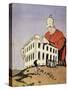 Who Will Help Tripoli, Satirical Cartoon Dedicated to Libyan War and Interests of Bank of Rome-null-Stretched Canvas