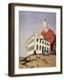 Who Will Help Tripoli, Satirical Cartoon Dedicated to Libyan War and Interests of Bank of Rome-null-Framed Giclee Print