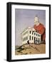 Who Will Help Tripoli, Satirical Cartoon Dedicated to Libyan War and Interests of Bank of Rome-null-Framed Giclee Print