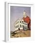 Who Will Help Tripoli, Satirical Cartoon Dedicated to Libyan War and Interests of Bank of Rome-null-Framed Giclee Print