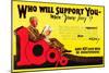 Who Will Support You?-null-Mounted Art Print