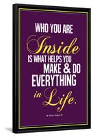 Who You Are Inside Mister Rogers Quote-null-Framed Poster