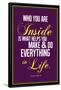 Who You Are Inside Mister Rogers Quote-null-Framed Poster