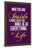 Who You Are Inside Mister Rogers Quote-null-Stretched Canvas