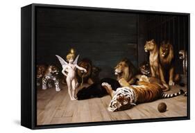 Whoever You Are, Here Is Your Master (Love, the Conqueror)-Jean Leon Gerome-Framed Stretched Canvas