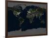 Whole Earth At Night, Satellite Image-PLANETOBSERVER-Framed Photographic Print