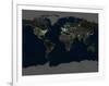 Whole Earth At Night, Satellite Image-PLANETOBSERVER-Framed Photographic Print