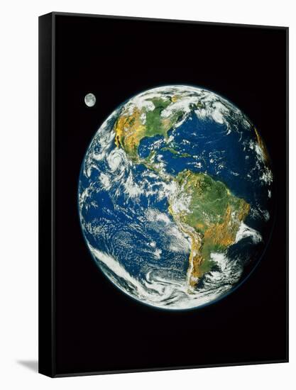 Whole Earth (Blue Marble 2000)-null-Framed Stretched Canvas