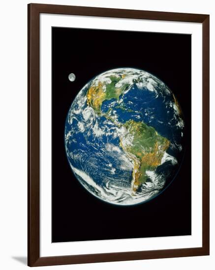 Whole Earth (Blue Marble 2000)-null-Framed Photographic Print