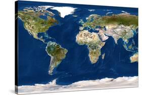 Whole Earth Map-PLANETOBSERVER-Stretched Canvas